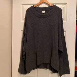 Oversized comfy grey sweater